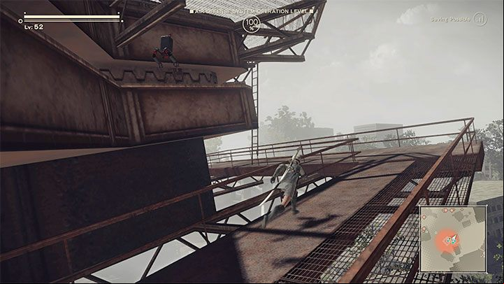 The action will switch to 9S and you will have to sabotage enemy defense systems - NieR Automata: Chapter 11, 2B and 9S - Route C, D - walkthrough - Route C and D - NieR Automata Guide