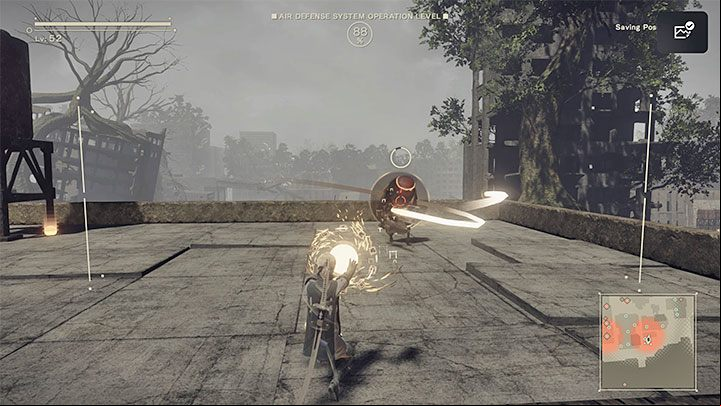 In each of the marked locations you will encounter a single machine - NieR Automata: Chapter 11, 2B and 9S - Route C, D - walkthrough - Route C and D - NieR Automata Guide