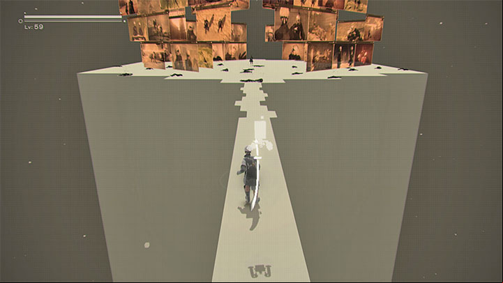 After using hacking on the core you will go to virtual reality instead of controlling the arrow-shaped object, you will control the "virtual" 9S and have all the skills from the real world - Nier Automata: Chapter 15, 9S - Route C, D - walkthrough - Route C & D - NieR Automata Guide