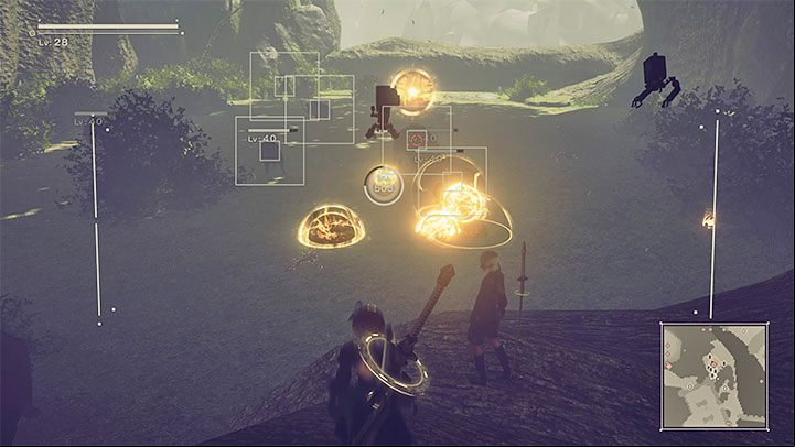 It's worth completing this quest being about level 40 because the creatures that need to be eliminated will be at level 40 - Nier Automata: Forest Zone and Forest Castle - walkthrough, side missions - Side missions - NieR Automata Guide