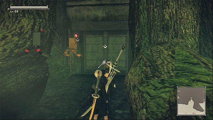 After finding all 5 flowers you will receive an Elevator Key from Emil and an invitation to visit his hideout - Nier Automata: Forest Zone and Forest Castle - walkthrough, side missions - Side missions - NieR Automata Guide