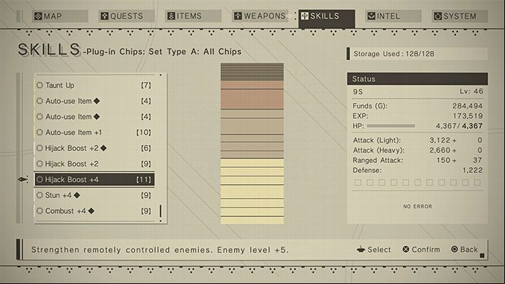 Each battle has a recommended level of experience, and since you can also complete this quest in the following Routes, you should never rush to start fights with a character that's too weak - Nier Automata: Forest Zone and Forest Castle - walkthrough, side missions - Side missions - NieR Automata Guide