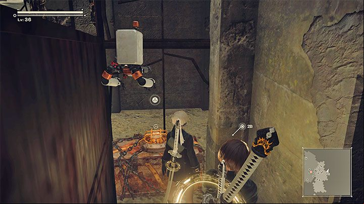 Just like in Route A, your first objective in the Resistance Camp is finding Anemone - NieR Automata: Chapter 2, Route B - walkthrough - Route B - NieR Automata Guide