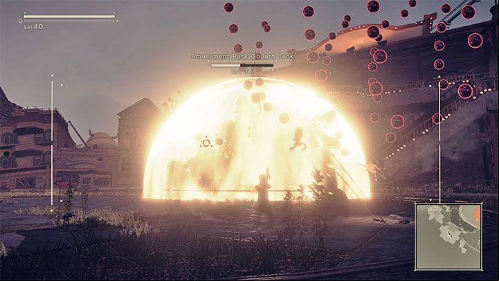 While progressing through Route B's version of this chapter you can once again enter the optional fight against the giant tank - NieR Automata: Chapter 4, Route B - walkthrough - Route B - NieR Automata Guide
