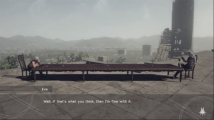 Just like in Route A, you must first return to the Machine Village, then head to the Resistance Camp and finally go to the Flooded City - NieR Automata: Chapter 7, Route B - walkthrough - Route B - NieR Automata Guide