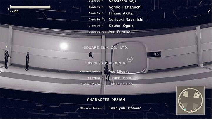 During the end credits, you will be able to play out an additional interactive section in the Bunker - NieR Automata: Chapter 10, End B, Route B - walkthrough - Route B - NieR Automata Guide