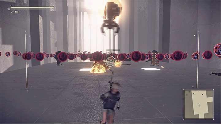 After you manage to heal yourself collect the loot around you (there's a closed chest here too) and carry on - NieR Automata: Chapter 17, 9S and A2 - Route C, D - walkthrough - Route C & D - NieR Automata Guide