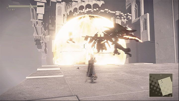 As you keep going, you will encounter a group of YoRHa units using Flight Suits - NieR Automata: Chapter 17, 9S and A2 - Route C, D - walkthrough - Route C & D - NieR Automata Guide