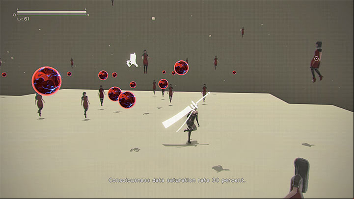 You need to wait for the pod to tell you not to attack the holograms - NieR Automata: Chapter 17, 9S and A2 - Route C, D - walkthrough - Route C & D - NieR Automata Guide