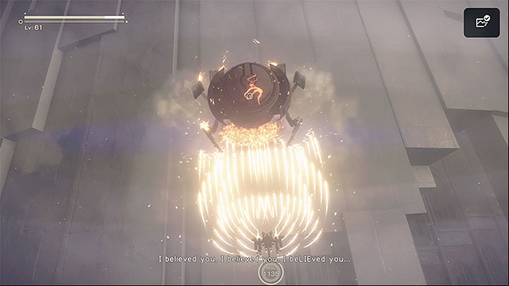 You'll be using the Flight Suit throughout the entirety of this fight - NieR Automata: Chapter 17, 9S and A2 - Route C, D - walkthrough - Route C & D - NieR Automata Guide
