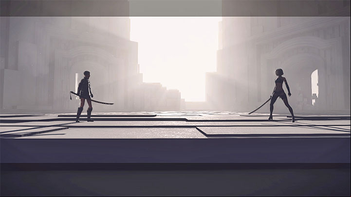 After dealing with Ko-Shi and Ro-Shi you'll need to make an important choice which will determine the game's ending - NieR Automata: Chapter 17, 9S and A2 - Route C, D - walkthrough - Route C & D - NieR Automata Guide
