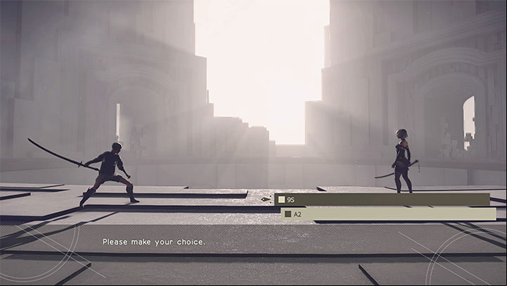 To unlock this ending, you have to choose 9S to play the finale of the campaign - Nier Automata: Route C and Route D endings - walkthrough - Route C & D - NieR Automata Guide