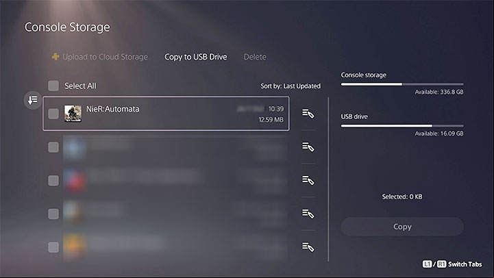 For PlayStation consoles, you also can back up the save files - NieR Automata: Saves backup - how to create? - Appendix - NieR Automata Guide