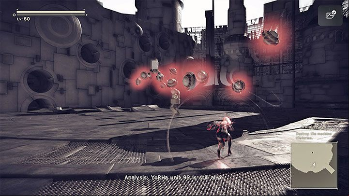 The balls can detach from Auguste's body and pose a threat to A2 - Nier Automata: Chapter 16, 9S and A2 - Route C, D - walkthrough - Route C & D - NieR Automata Guide