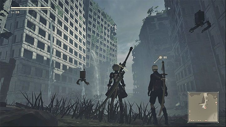 NieR Automata has an open world, but there are some limits to exploring it - NieR Automata: Exploration - Basics - NieR Automata Guide