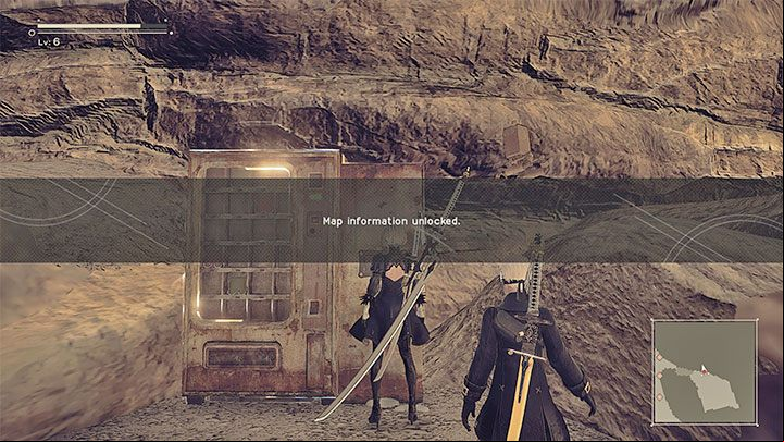 Fast travel mechanics are available in the game, but not from the very beginning of the campaign - NieR Automata: Exploration - Basics - NieR Automata Guide