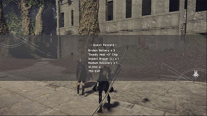 You can gain automatic health recovery by installing chips that affect the character's regeneration and health bar - NieR Automata: Healing - how to recover health? - FAQ - NieR Automata Guide