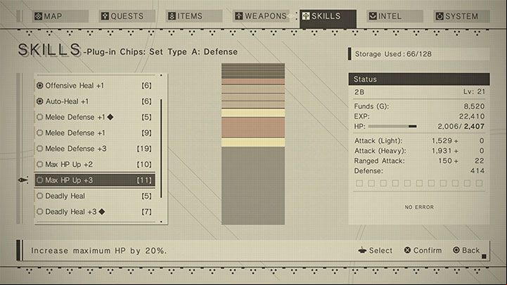 The health bar is permanently extended each time you level up, making your character more effective during fights against higher-level opponents - NieR Automata: Healing - how to recover health? - FAQ - NieR Automata Guide