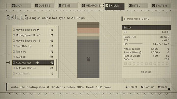 Fury mode can become significantly more useful if you install the chips that will heal your character - NieR Automata: Berserker Mode - how to use? - FAQ - NieR Automata Guide