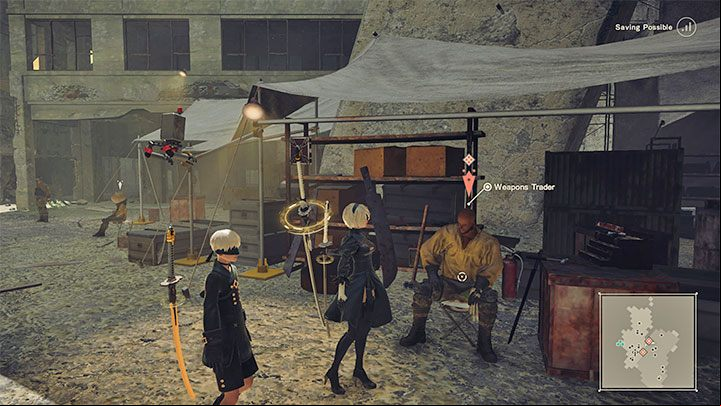 Quest giver: Weapons Trader (Resistance Camp) - NieR Automata: City Ruins - walkthrough, side quests - Side missions - NieR Automata Guide