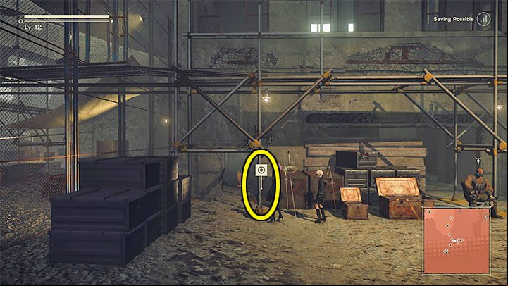 After ing through the gate, start exploring the next area of the Resistance Camp - NieR Automata: City Ruins - walkthrough, side quests - Side missions - NieR Automata Guide