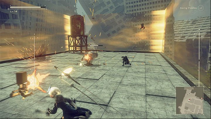 Robo Dojo White Belt quest description: After you get close to Father Servo for the first time, he will attack you - NieR Automata: City Ruins - walkthrough, side quests - Side missions - NieR Automata Guide