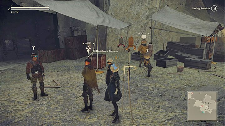 Quest giver: Resistance Member (Resistance Camp) - NieR Automata: City Ruins - walkthrough, side quests - Side missions - NieR Automata Guide