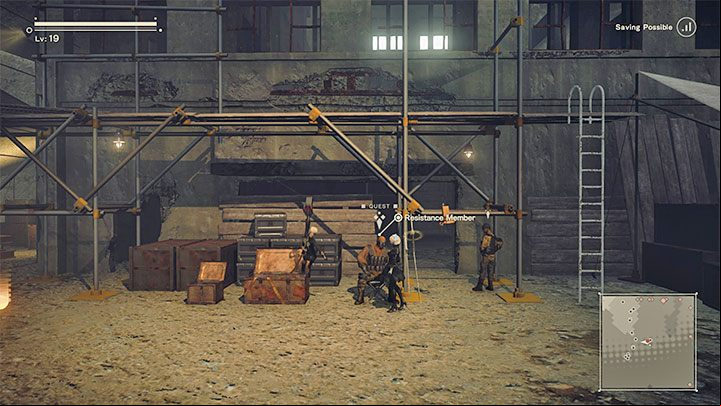 Quest giver: Resistance Member (Resistance Camp) - NieR Automata: City Ruins - walkthrough, side quests - Side missions - NieR Automata Guide