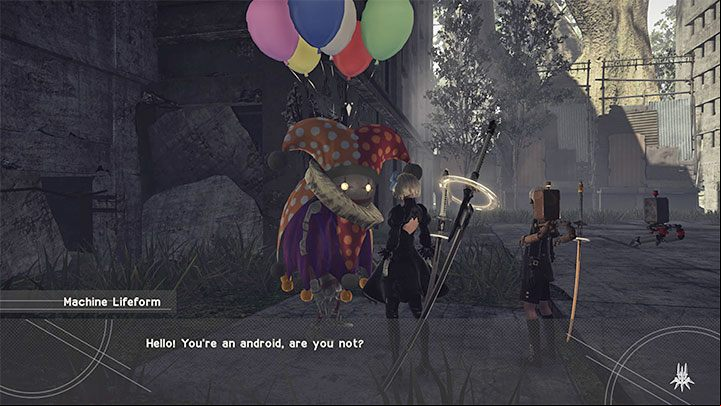 Quest giver: Machine Lifeform (City Ruins) - NieR Automata: City Ruins - walkthrough, side quests - Side missions - NieR Automata Guide