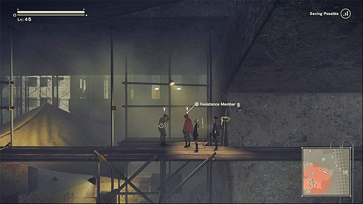 You will now begin an investigation to find the person in the red hood responsible for the murder - NieR Automata: City Ruins - walkthrough, side quests - Side missions - NieR Automata Guide