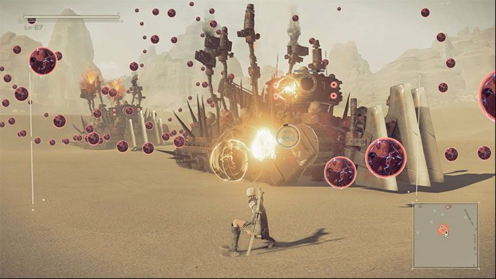 The last area you need to visit as part of this mission is the Desert Zone, and specifically its largest fragment - NieR Automata: City Ruins - walkthrough, side quests - Side missions - NieR Automata Guide
