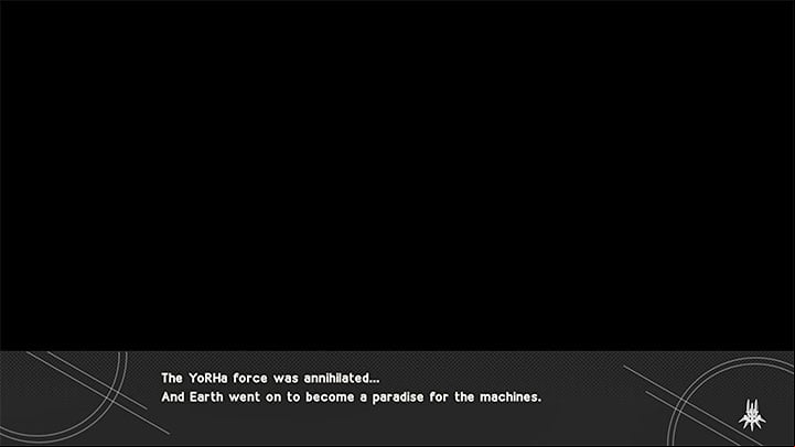 The next 20 endings are minor endings which you can unlock as you progress through the game - NieR Automata: Endings list - Game endings - NieR Automata Guide