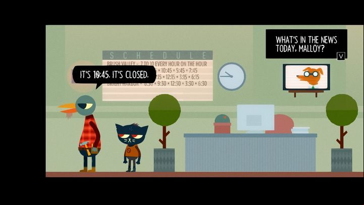 The maintenance worker does not want to let you through. - Prologue | Walkthrough - Walkthrough - Night in the Woods Game Guide