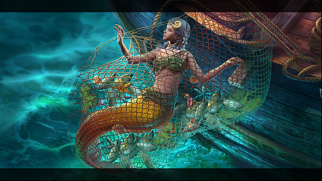 The third and the last one, at the same time, is about sliding triangles until you put together an image of a mermaid - Chapter 1 | Puzzles - Puzzles - Nightmares from the Deep: The Sirens Call Game Guide & Walkthrough