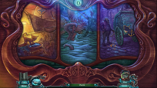 Fit objects into their outlines in the way shown above - Chapter 2 | Puzzles - Puzzles - Nightmares from the Deep: The Sirens Call Game Guide & Walkthrough