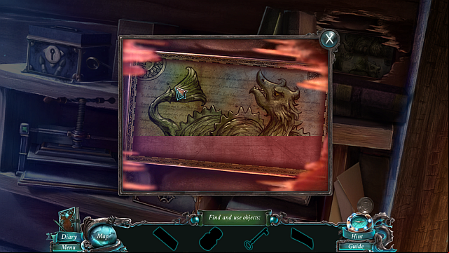 - solve the puzzle in the way shown above, collect the fonts and the paint book key) - Chapter 2 | Puzzles - Puzzles - Nightmares from the Deep: The Sirens Call Game Guide & Walkthrough