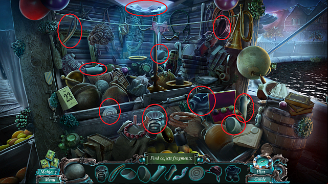 Find all of the marked items - Hidden Items | Puzzles - Puzzles - Nightmares from the Deep: The Sirens Call Game Guide & Walkthrough