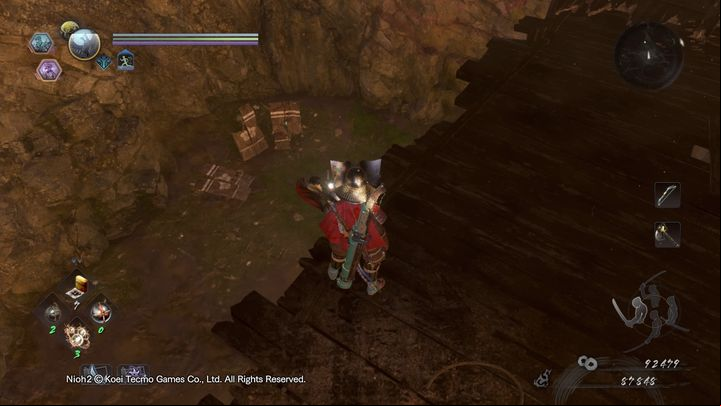 On the right side there is a cave - NiOh 2: The Sun Sets On Mount Tenno walkthrough - Main missions - NiOh 2 Guide