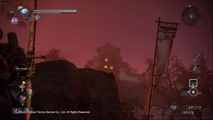 Keep to your right while you watch out for Daidaras missiles - NiOh 2: The High Spirited Demon walkthrough - Main missions - NiOh 2 Guide