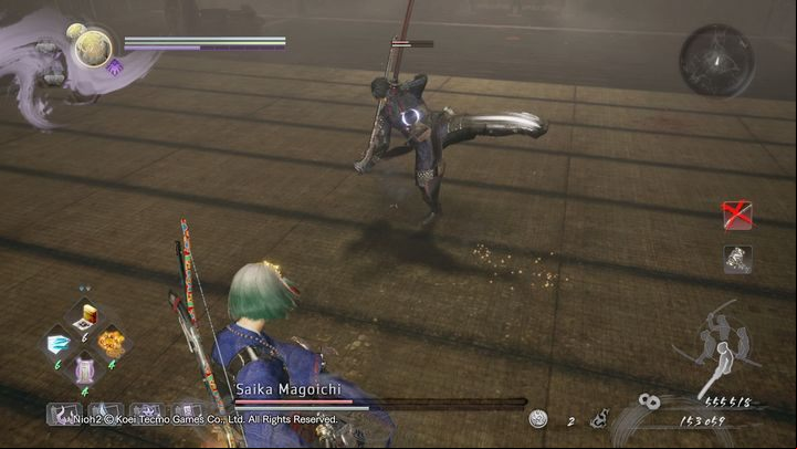 Saika can also attack with his sword - NiOh 2: Saika Magoichi | Boss fight - Bosses - NiOh 2 Guide
