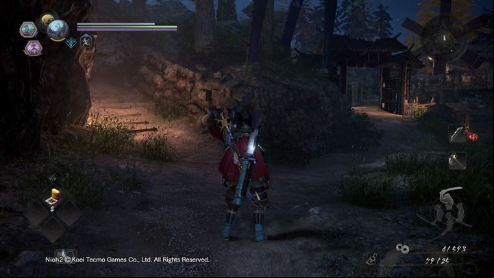 After leaving the cave, look to your left where you will find a native who handles cannons - Bird in a Cage | NiOh 2 Walkthrough - Main missions - NiOh 2 Guide