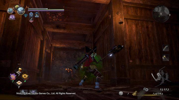Next youll encounter another Yoki and a spider thats on the ceiling - Bird in a Cage | NiOh 2 Walkthrough - Main missions - NiOh 2 Guide