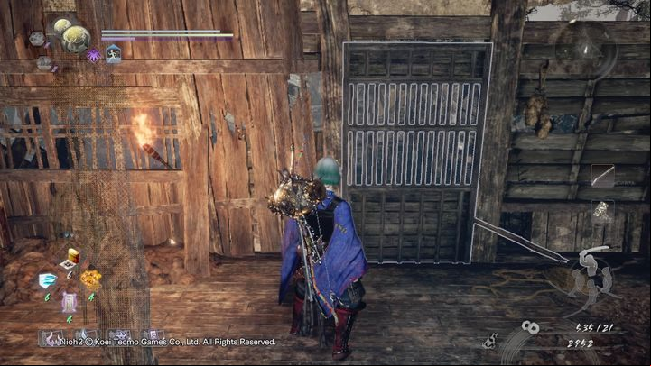 Then continue towards the bridge, where you will encounter three opponents - two at the bottom, and one at the top - Pervading Waters | NiOh 2 Walkthrough - Main missions - NiOh 2 Guide