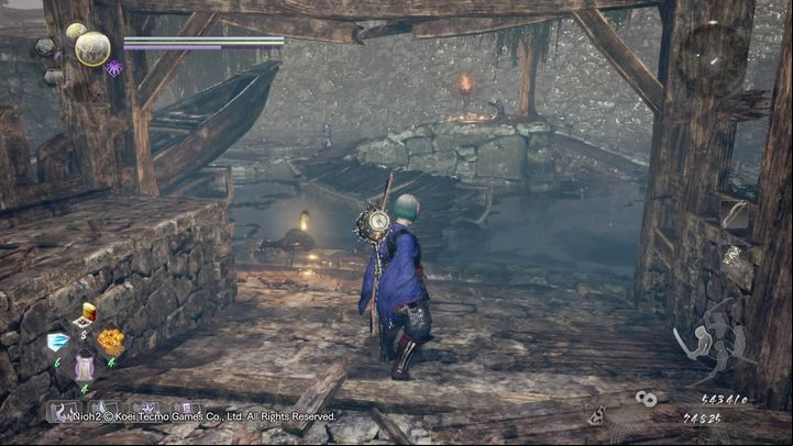 Stick to the right and keep walking forward until you encounter the marksmen visible in the photo - Pervading Waters | NiOh 2 Walkthrough - Main missions - NiOh 2 Guide