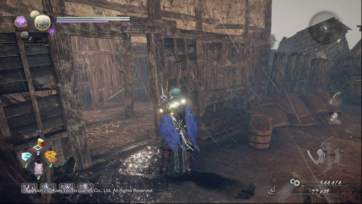 After defeating them, head to the left, where you will encounter another patrolling opponent - Pervading Waters | NiOh 2 Walkthrough - Main missions - NiOh 2 Guide