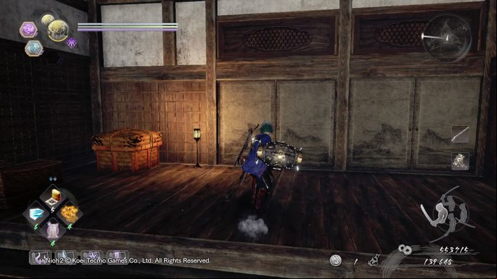 Go inside the next building with more paintings - cut them - Pervading Waters | NiOh 2 Walkthrough - Main missions - NiOh 2 Guide