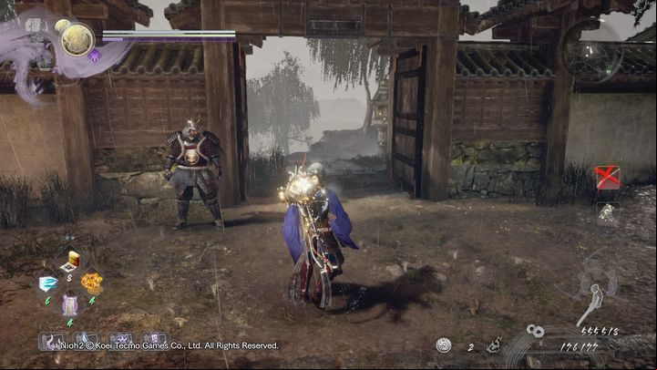 After defeating Saika, talk to him - he will give you the key to another gate - Pervading Waters | NiOh 2 Walkthrough - Main missions - NiOh 2 Guide
