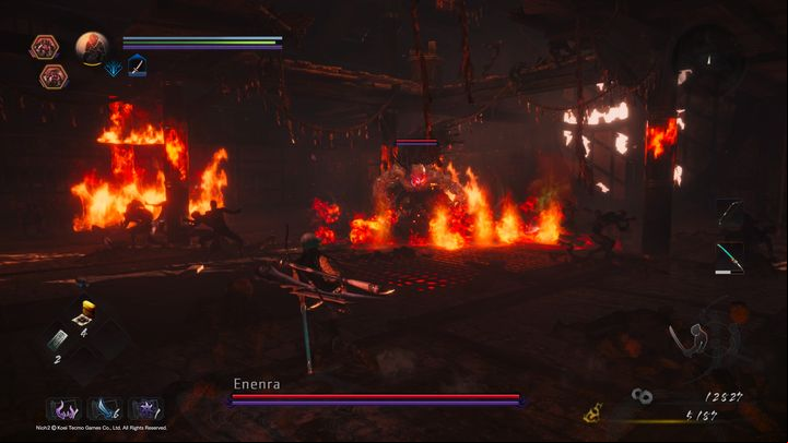 Enenra is the second main boss of NiOh 2 - NiOh 2: Enenra | Boss fight - Bosses - NiOh 2 Guide