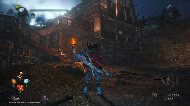 After you have defeated the Yokai and cleared the area, open the chest and climb the ladder - The Vipers Sanctum | NiOh 2 Walkthrough - Main missions - NiOh 2 Guide