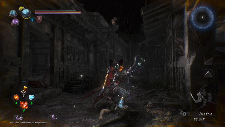 Moving on, you will face the next opponents, including Gaki on the buildings rooftop - shoot it down from a safe distance - The Hidden Monsters of Okehazama | NiOh 2 Walkthrough - Main missions - NiOh 2 Guide